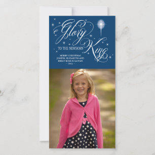 Cartes Pour Fêtes Annuelles Gloire au nouveau-né roi Noël
