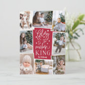 Cartes Pour Fêtes Annuelles Gloire Lettrée À La Main | Collage photo multiple (Debout devant)