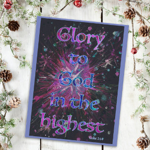 Cartes Pour Fêtes Annuelles 'Glory to God in the Highest' Bible christmas art
