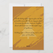 Cartes Pour Fêtes Annuelles Glowing Snowman (Dos)