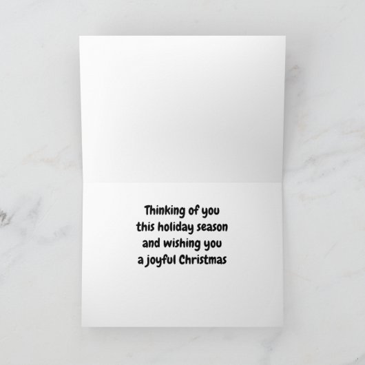 CARTES POUR FÊTES ANNUELLES GLOWWMAN DIT "JOYEZ NOËL" (Intérieur)