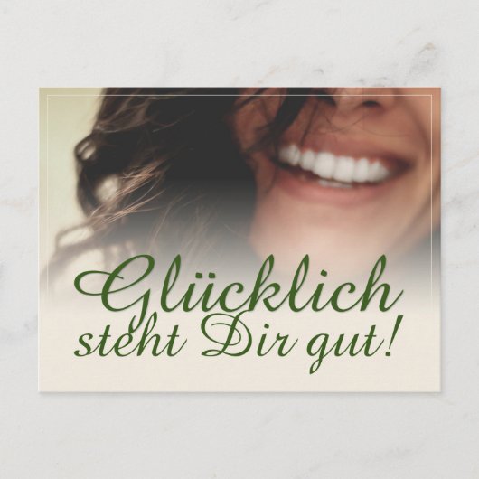 Cartes Pour Fêtes Annuelles Glücklich steht Dir intestin ! (Devant)