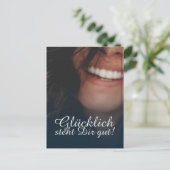 Cartes Pour Fêtes Annuelles Glücklich steht Dir intestin ! - Blau (Debout devant)