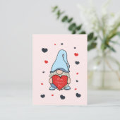 Cartes Pour Fêtes Annuelles Gnome avec cœur (Debout devant)