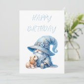 Cartes Pour Fêtes Annuelles Gnome Cocker Spaniel (Debout devant)