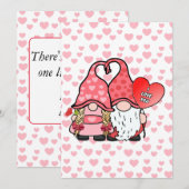 Cartes Pour Fêtes Annuelles Gnome Couple (Devant / Derrière)