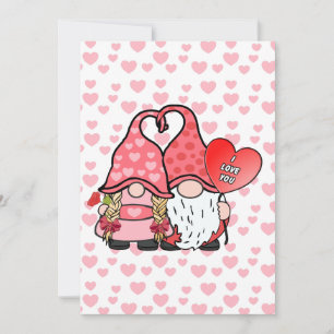 Cartes Pour Fêtes Annuelles Gnome Couple