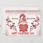 Cartes Pour Fêtes Annuelles Gnome d'amour Joyeuse Saint-Valentin (Devant)