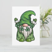 Cartes Pour Fêtes Annuelles Gnome de la Saint-Patrick (Debout devant)