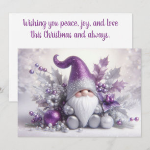 Cartes Pour Fêtes Annuelles Gnome de Noël mignon