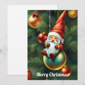 Cartes Pour Fêtes Annuelles Gnome Drôle Branché Fantaisiste Fantastique Sans P (Devant / Derrière)