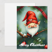 Cartes Pour Fêtes Annuelles Gnome Drôle Branché Fantaisiste Fantastique Sans P (Devant / Derrière)