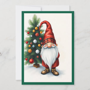 Cartes Pour Fêtes Annuelles Gnome Drôle Tendance Fantaisie Capricieux Fantasti