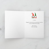 Cartes Pour Fêtes Annuelles Gnome Fils Noël Homme en pain d'épice (Intérieur)