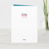 Cartes Pour Fêtes Annuelles Gnome Flocons d'hiver (Dos)