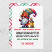 Cartes Pour Fêtes Annuelles Gnome Inspired Christmas Cards (Devant / Derrière)