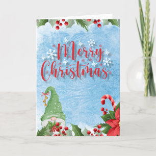 Cartes Pour Fêtes Annuelles Gnome Joliment de Noël