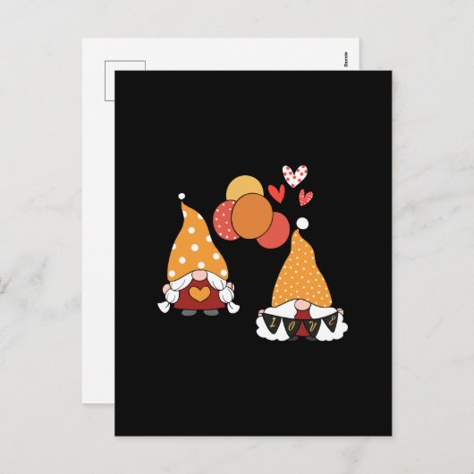 Cartes Pour Fêtes Annuelles GNOME Love Valentine (Devant / Derrière)