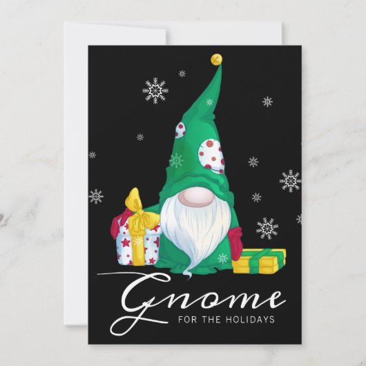Cartes Pour Fêtes Annuelles Gnome pour les fêtes (Devant)