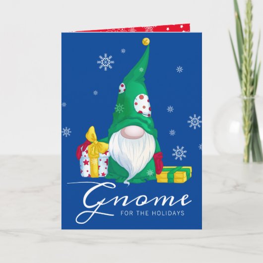 Cartes Pour Fêtes Annuelles Gnome pour les fêtes (Devant)