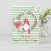 Cartes Pour Fêtes Annuelles Gnome pour les fêtes Noël (Debout devant)