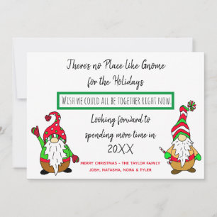 Cartes Pour Fêtes Annuelles Gnome pour Noël, Fêtes de fin d'année avec distanc