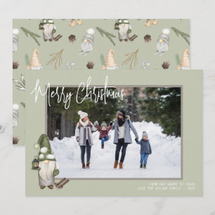 Cartes Pour Fêtes Annuelles Gnomes Christmas Photo Holiday Card