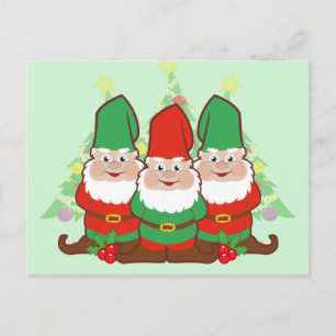 Cartes Pour Fêtes Annuelles Gnomes de Noël