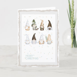 Cartes Pour Fêtes Annuelles Gnomes de Noël scandinaves