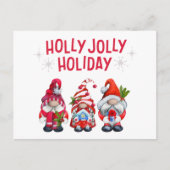 Cartes Pour Fêtes Annuelles Gnomes de vacances joyeux et sauge (Devant)
