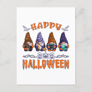 Cartes Pour Fêtes Annuelles Gnomes d'Halloween