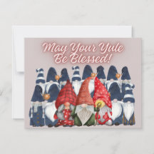 Gnomes d'hiver à l'aquarelle