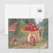 Cartes Pour Fêtes Annuelles Gnomes et champignons de vacances (Devant / Derrière)
