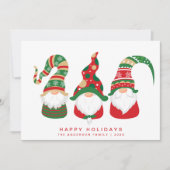 Cartes Pour Fêtes Annuelles Gnomes mignons Noël scandinave (Devant)