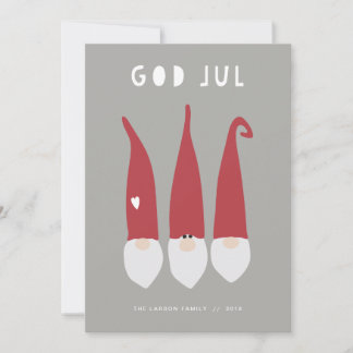 Cartes Pour Fêtes Annuelles Gnomes pour Noël