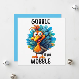 Cartes Pour Fêtes Annuelles Gobble jusqu'à ce que vous tournez