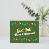 Cartes Pour Fêtes Annuelles God Jul Vykort (Debout devant)