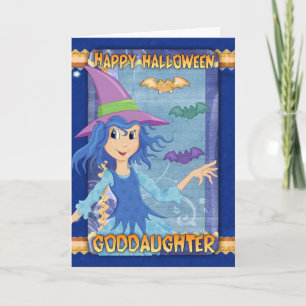 Cartes Pour Fêtes Annuelles goddaughter hallowegreeting card
