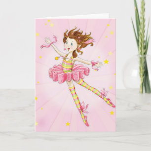 Cartes Pour Fêtes Annuelles Godgirl Gift Pink Ballerina personnalisée