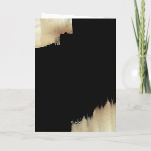 Cartes Pour Fêtes Annuelles Gold Black Cheers Bonne année avec logo (Dos)