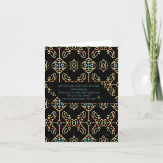 Cartes Pour Fêtes Annuelles Gold Frankincense Myrrh