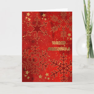 Cartes Pour Fêtes Annuelles Gold & Grunge
