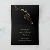 Cartes Pour Fêtes Annuelles Gold Holiday Star Tree (Intérieur)