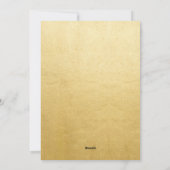 Cartes Pour Fêtes Annuelles Gold Joyeux Noël manuscrit Script photo (Dos)