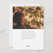 Cartes Pour Fêtes Annuelles Gold Joyry Script Serif Christmas Portrait (Dos)