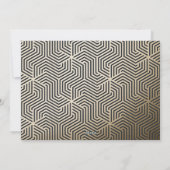 Cartes Pour Fêtes Annuelles Gold marine bleu moderne script minimal élégant (Dos)