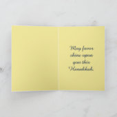 Cartes Pour Fêtes Annuelles Gold Menorah Happy (Intérieur)