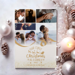 Cartes Pour Fêtes Annuelles Gold Parties scintillant 7 Photo Noël
