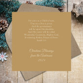 Cartes Pour Fêtes Annuelles Gold Religieux Christian Noël Nativité Scène