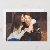 Cartes Pour Fêtes Annuelles Gold Script photo de vacances nouvellement mariée  (Dos)